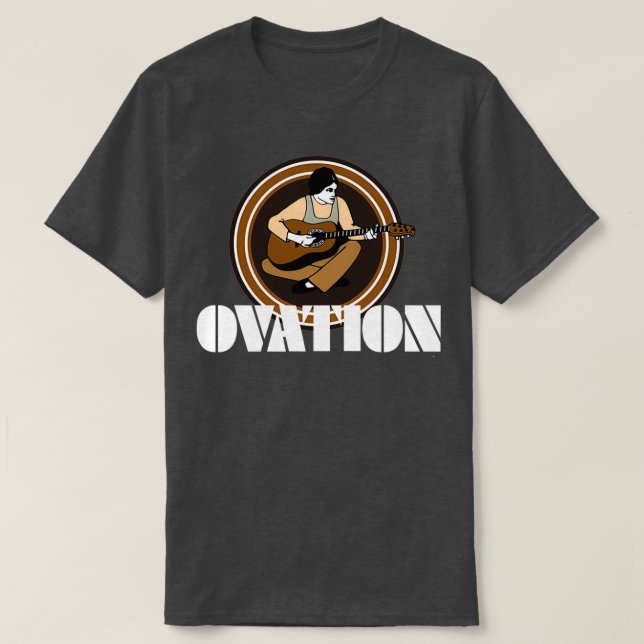 Camiseta Guitarras de Ovulação Vintage String Fling White  (Frente do Design)