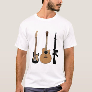 Camiseta Guitarras E Rifle