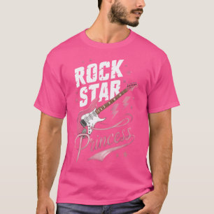 Camiseta Guitarras Elétricas Princesa das Mulheres Meninas 