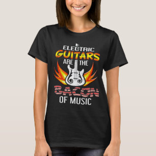 Camiseta Guitarras Elétricas São o Bacon da Música Pl