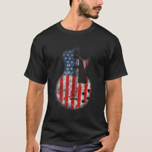 Camiseta Guitarras Indignadas Vintage Usa Bandeira American