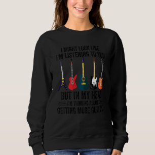 Camiseta Guitarras Música que estou pensando em ganhar mais
