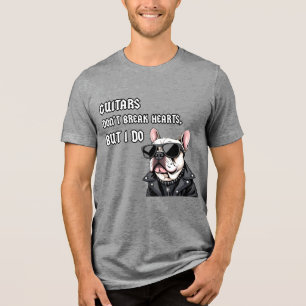 Camiseta Guitarras não quebram corações, mas eu quebro