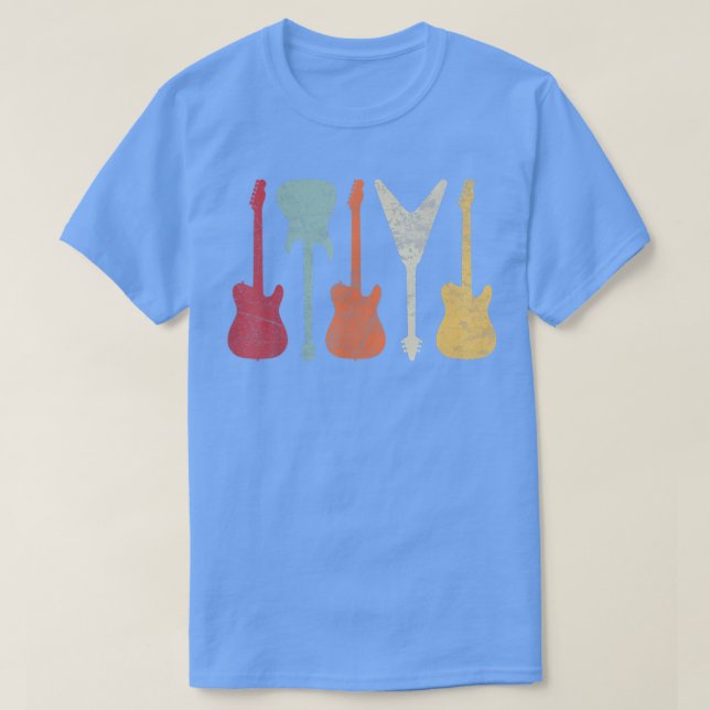 Camiseta Guitarras Retro 2681 (Frente do Design)