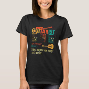 Camiseta Guitarrista Acordes de D A D Como um Pai Normal Ex