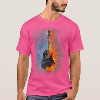Camiseta Guitarrista Acústico Músico Legal Guita Acústica