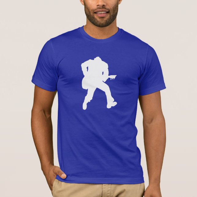 Camiseta Guitarrista azul (Frente)
