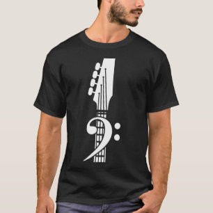 Camiseta Guitarrista - Bass Clef Bass Guitar - RAfxD