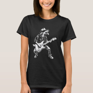 Camiseta Guitarrista Canino Guitarra - Texas Heeler Pai Mãe