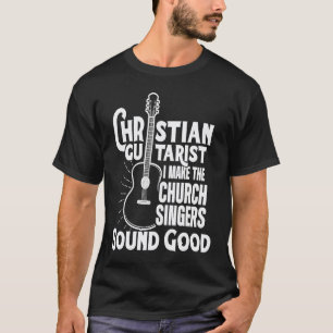 Camiseta Guitarrista Cristão Som Bom Culto da Igreja Guit