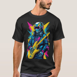 Camiseta guitarrista cyberpunk