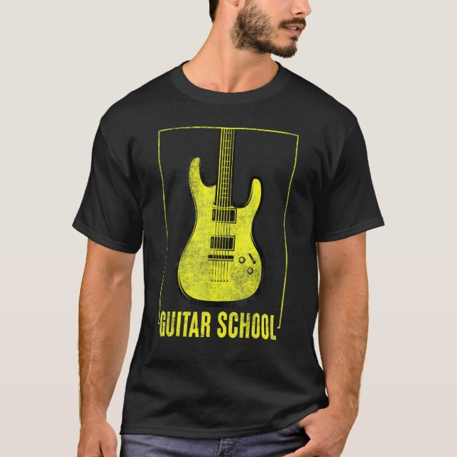 Camiseta Guitarrista da Escola de Música Vintag (Frente)