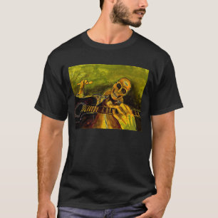 Camiseta guitarrista de esqueleto mau