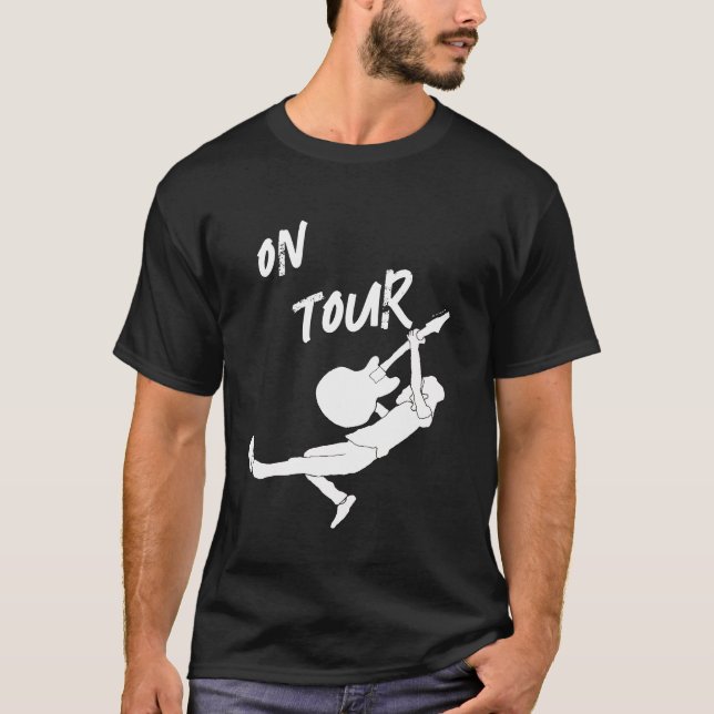 Camiseta Guitarrista de Heavy Metal em Turnê (Frente)