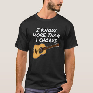 Camiseta Guitarrista de Igreja Eu Sei Mais de 4 Acordes Ado