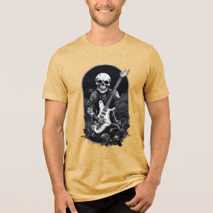 Camiseta Guitarrista do Esqueleto das Halloween - Banda do