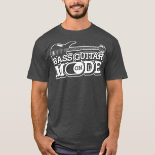 Camiseta Guitarrista Do Jogador De Bass Musical Do Bass