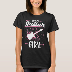 Camiseta Guitarrista Elétrica De Guitarra Louca