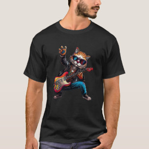 Camiseta Guitarrista Elétrica Kitten Music Lover Rock Guita