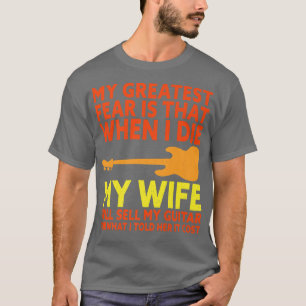 Camiseta Guitarrista Engraçado Que Diz Guitarrista Assassin