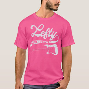 Camiseta Guitarrista Esquerdo Esquerdo Jogador de Violão Es