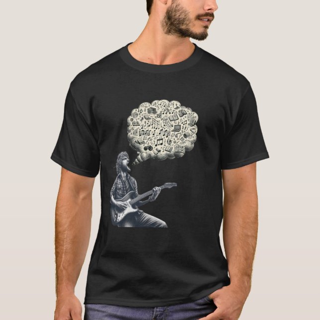 Camiseta Guitarrista explosivo Solfeggio (Frente)