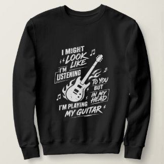 Camiseta Guitarrista Feminina Engraçada Tocando Violão Na M