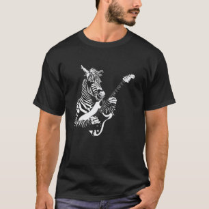 Camiseta Guitarrista Guitarra - Guitarrista Zebra Pai Mãe