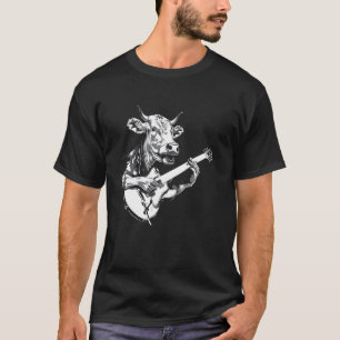 Camiseta Guitarrista Guitarra - Vaqueiro Criador de Gado Gu