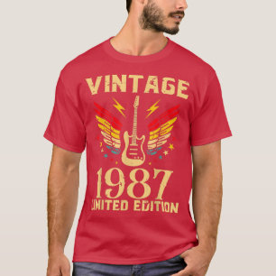 Camiseta Guitarrista Guitarrista de 35 Anos de Idade 35