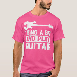 Camiseta Guitarrista Musical Eu Canto Um Pouco E Toco Guita