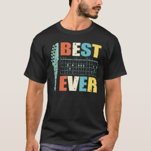Camiseta Guitarrista Pai Melhor Pai de Todos D A E Acordes 