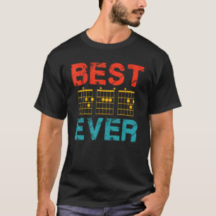Camiseta Guitarrista Pai Melhor Pai do Mundo D A D Acorde G