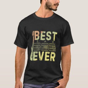 Camiseta Guitarrista Pai Melhor Pai do Mundo D A D Acordes 