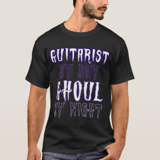 Camiseta Guitarrista por dia fantasma à noite