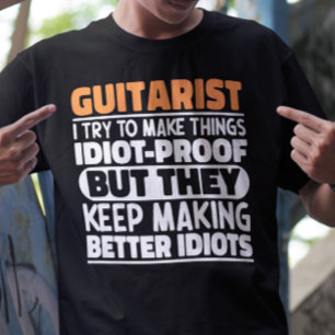 Camiseta Guitarrista Tento Fazer Coisas Engraçadas