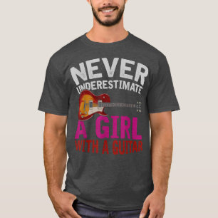 Camiseta Guitarristas Jogadoras de Violão Mulheres Música E