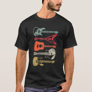 Camiseta Guitarristas legal Homens Mulheres Vintage Gui Acú