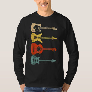 Camiseta Guitarristas legal Homens Mulheres Vintage Gui Acú
