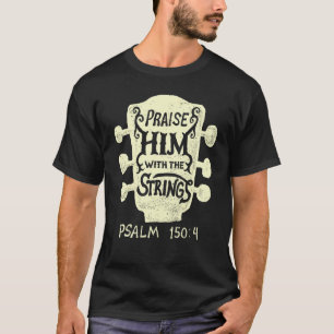 Camiseta Guitarristas O Louvam Com As Cordas Acústicas Gu