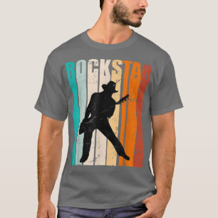 Camiseta Guitarristas Retro Guitar Rock and Roll Guitarista