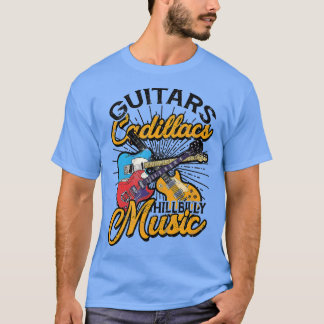 Camiseta Guitars Cadillacs Hillbilly Music Lyrics e canção