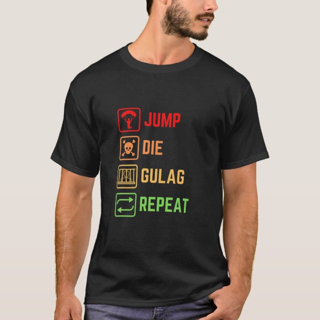 Camiseta Gulag Warzone Gamer Call King Hetero (Frente)
