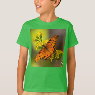 Camiseta Gulf Fritillary também conhecida como Borboleta da