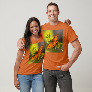 Camiseta Gulf Fritillary também conhecida como Borboleta da