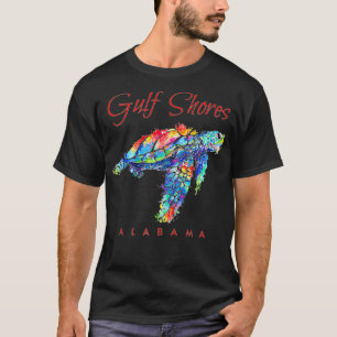 Camiseta Gulf Shores Alabama Watercolor Sea Turtle 