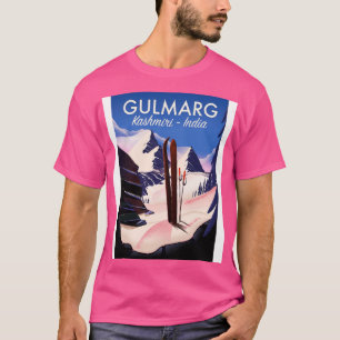 Camiseta Gulmarg Kashmiri India Ski poster