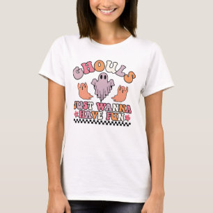 Camiseta Gulosos Só Querem se Divertir Fantasma de Hallow