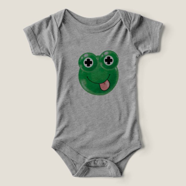 Camiseta Gumball Froggy sobre roupas para bebês (Design frontal)