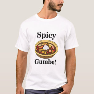 Camiseta Gumbo Comida Spicy Gumbo